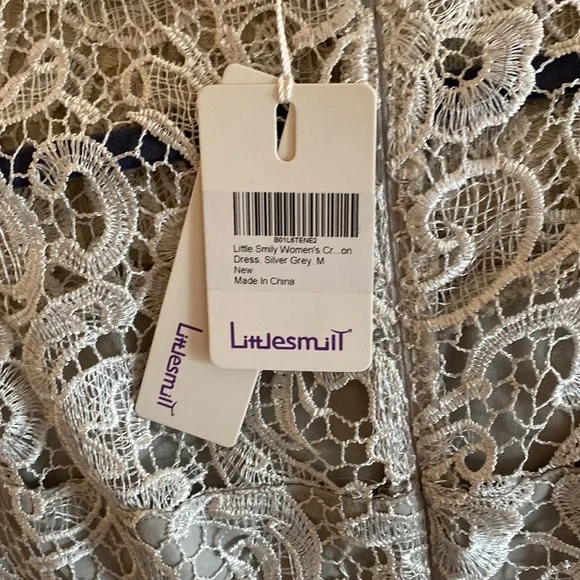 Silver lace dress - Picture 3 of 3
